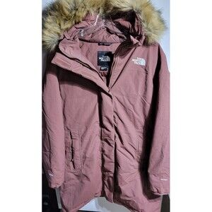 North Face 550 Artic Parka Dryvent Burgundy Goose Down Jacket Size XL